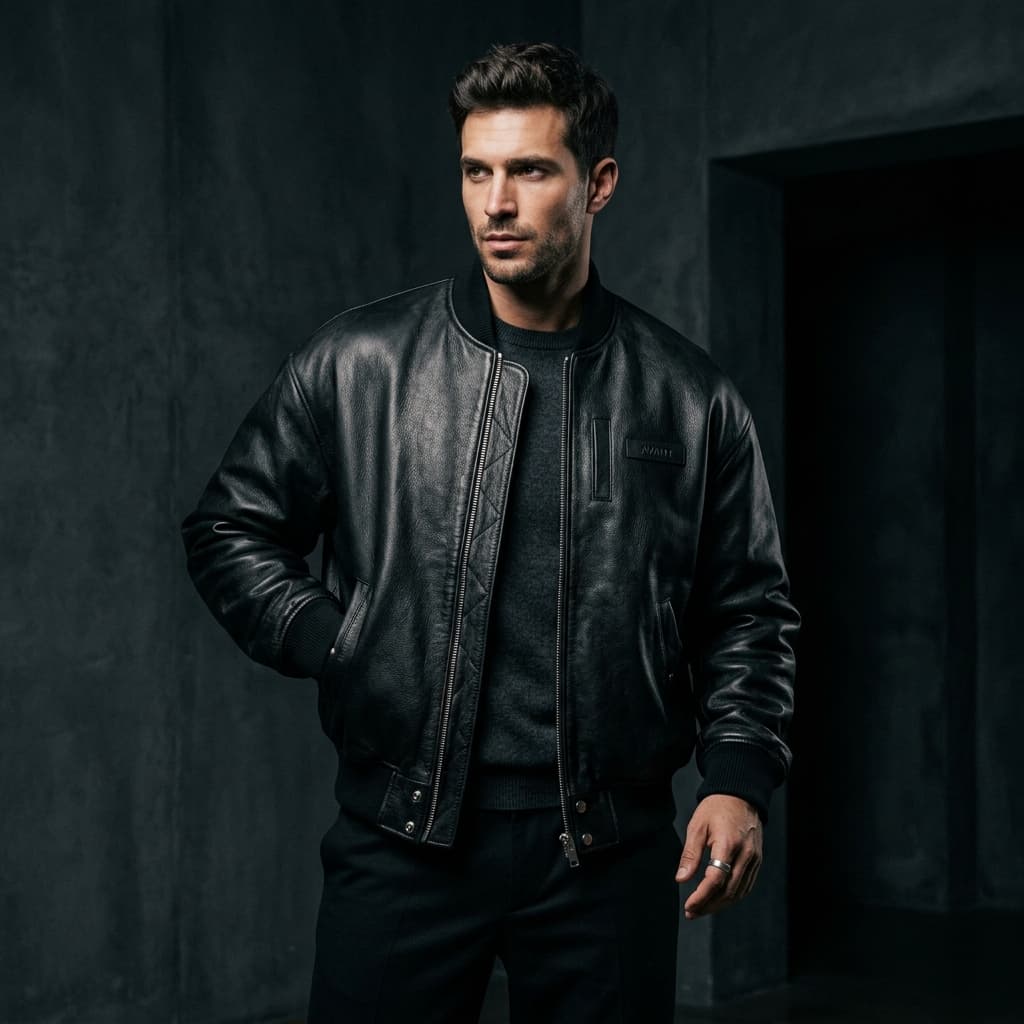 Elite Leather Bomber